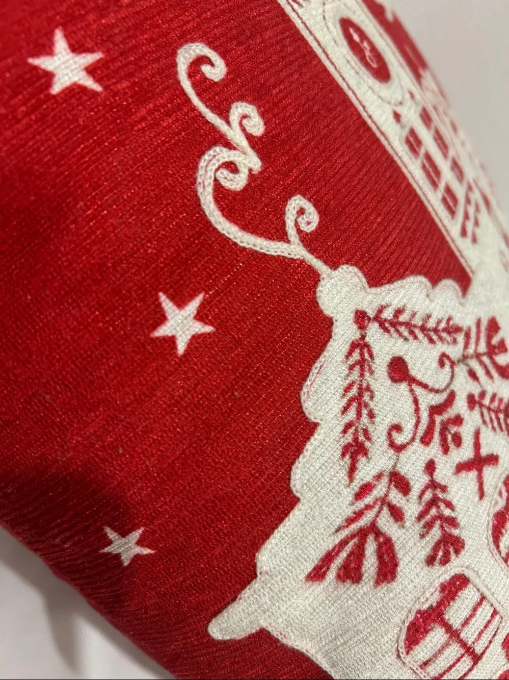 NWT St. Nicholas Square Christmas Village Throw Pillow